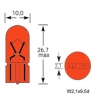 Лампа повторювача поворота WY5W 12V (жовта)