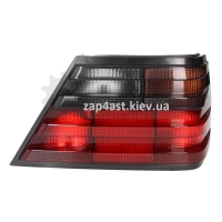 Ліхтар задній правий красно-димчастий жовта вставка (Sedan)