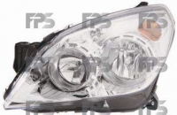 Фара ліва Н7+Н1 хром. Opel Astra H