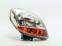 Фара права (жовтий поворот, хром. відбивач)  Renault Kangoo 2003-2009