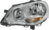 Фара ліва H7+H1 хром.відбивач VW Polo 2005-2009 HB
