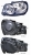 Фара права Н7+Н15 тип Hella VW Golf 2009-2012