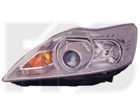 Фара ліва (з електрокорректором) хромований відбивач H1+D1S Ford Focus 2008-2010