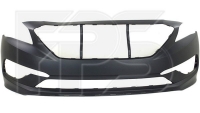 Передній бампера без отвору парктроніка Hyundai Sonata LF (Хюндай Соната ЛФ) 2014-2017